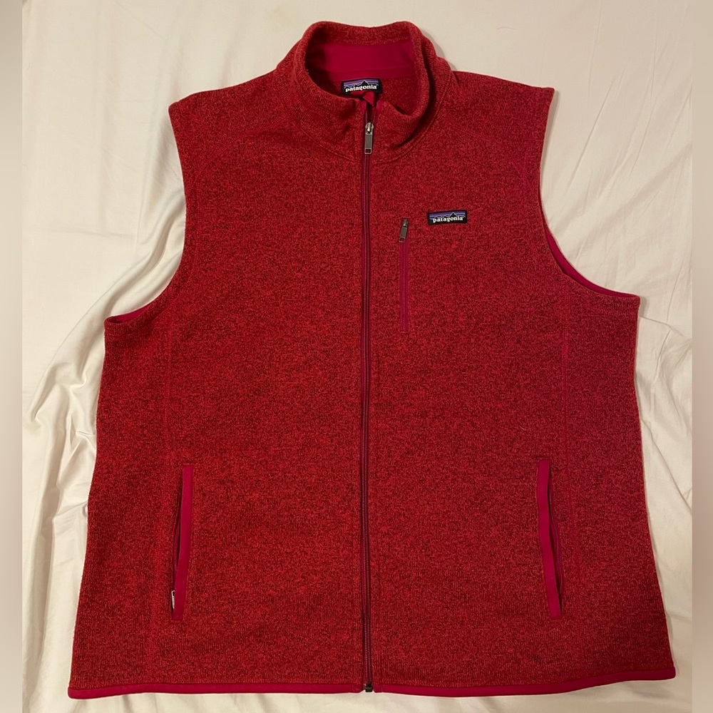 Patagonia Better Sweater Vest In Red, Size XXL